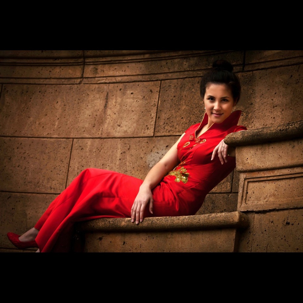 Embroidered Chinese Gown